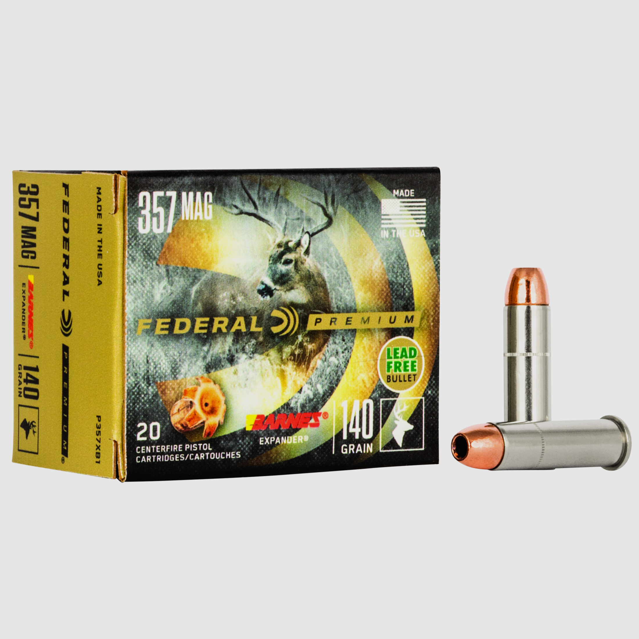 Federal Revolvermunition Premium .357 Mag. 9,10g Barnes Expander Vital Shok