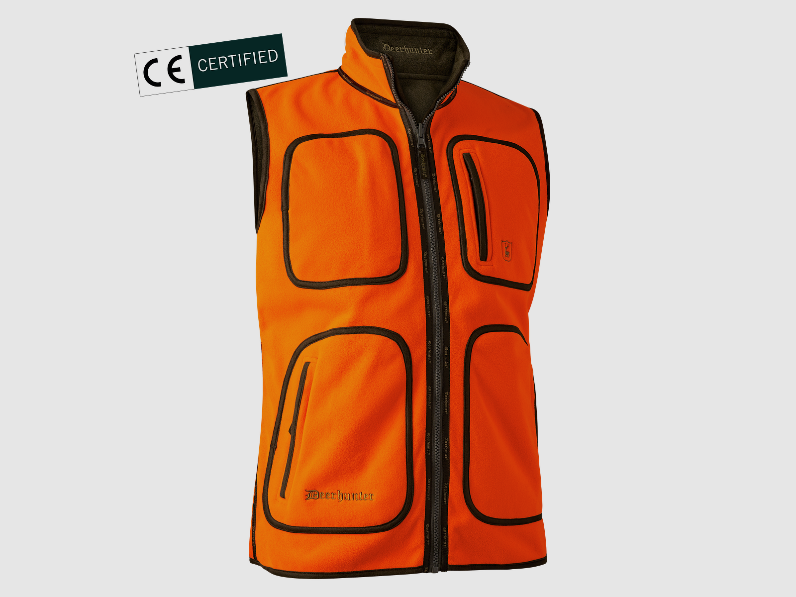 Gamekeeper Wendbare Fleece Weste - Safety Orange – Größe: XS