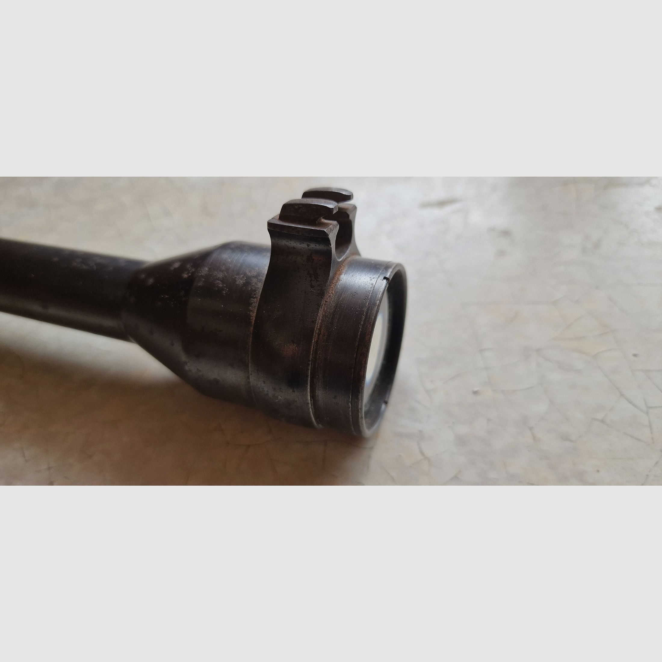 Historische scope Carl Zeiss Jena „Zielsechs“ (6x) – stalen barrel – WO2 / naoorlogs, afbeelding 7 van 10