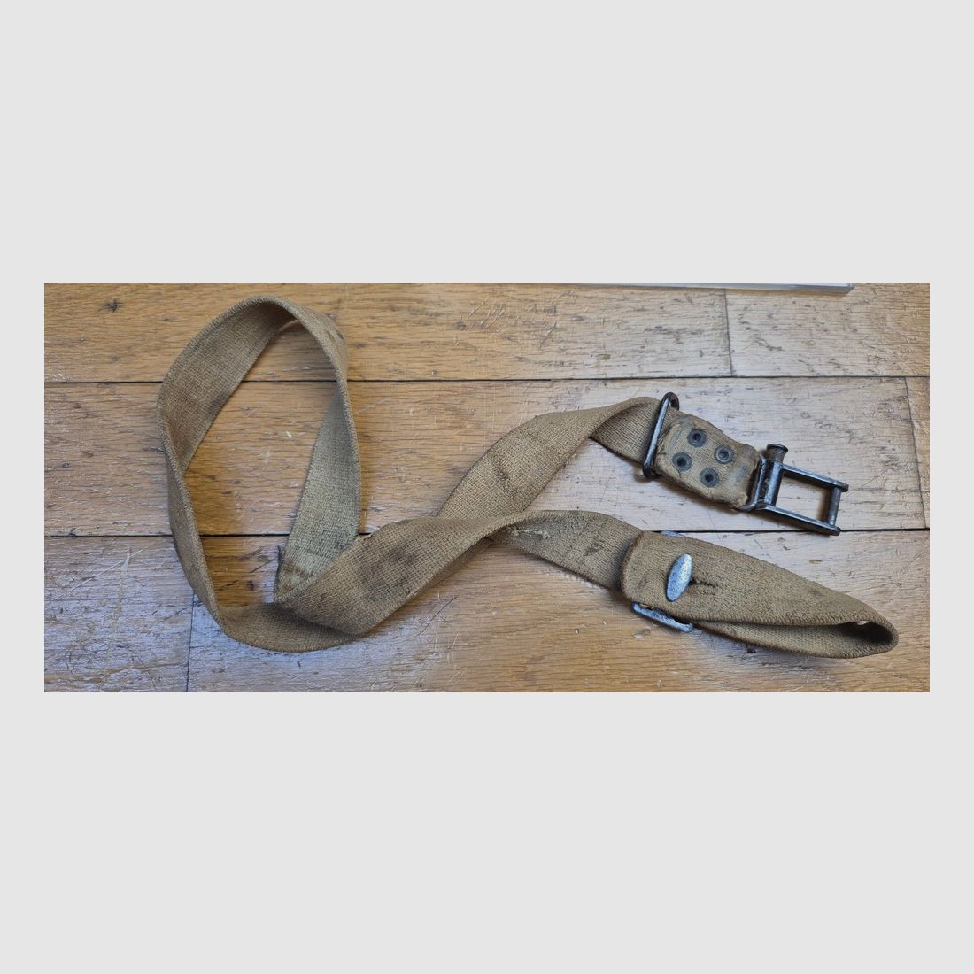 Very rare and beautiful rifle sling for Gewehr G 98K – Period II Reich – Extremely rare ersatz model in fabric – Circa 1917/1918 – Authentic period piece of extreme rarity – BE+ /TBE, image 9 of 9