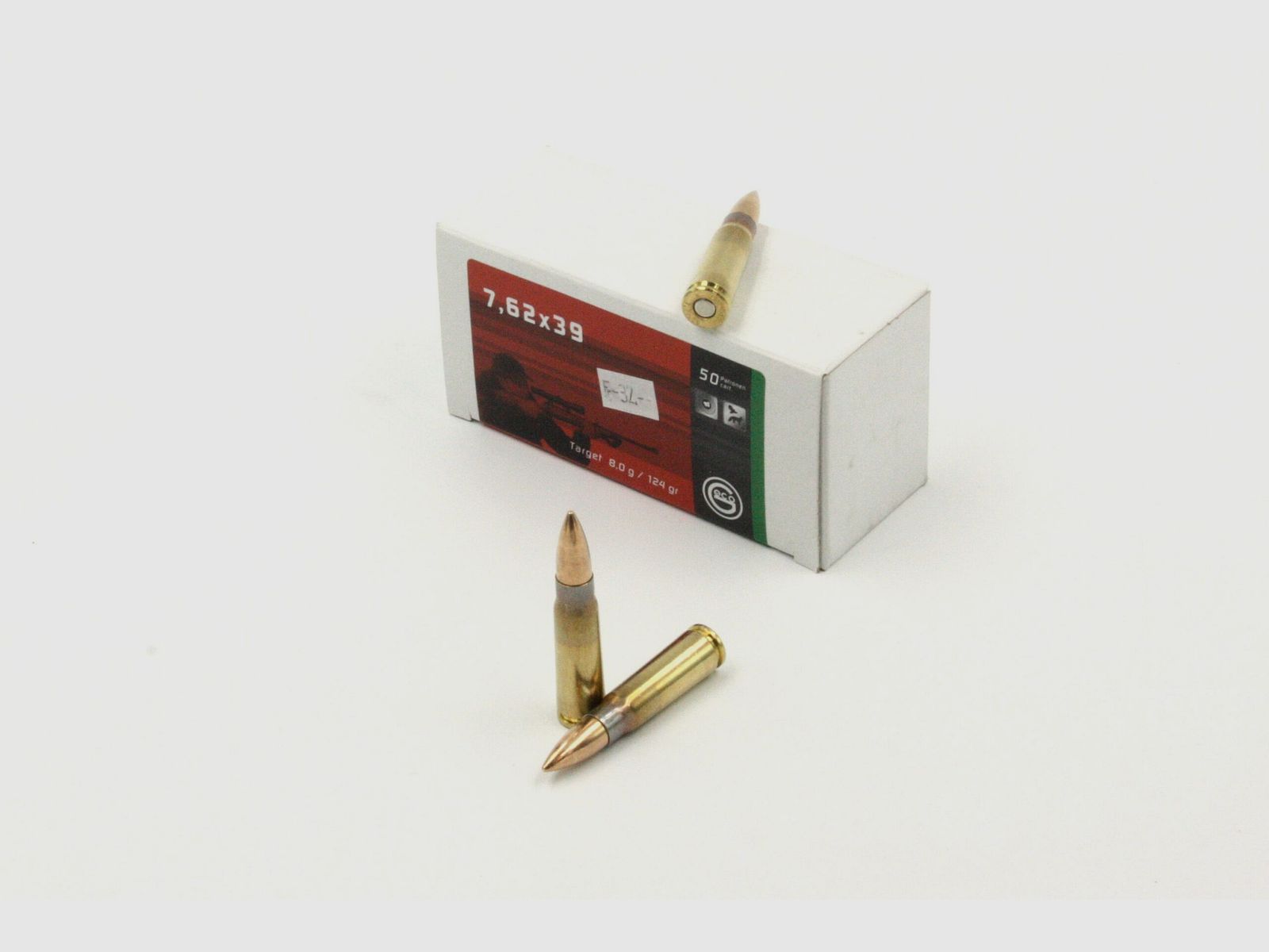 Geco, 7.62x39, Target, FMJ, 124 gr, 50 pcs.