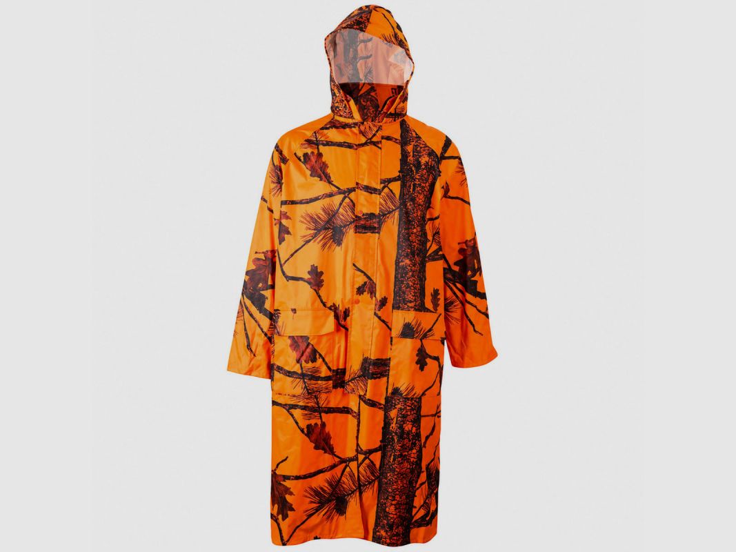 Wasserdichter Treeland-Mantel orange Tarnung Jagd & Outdoor