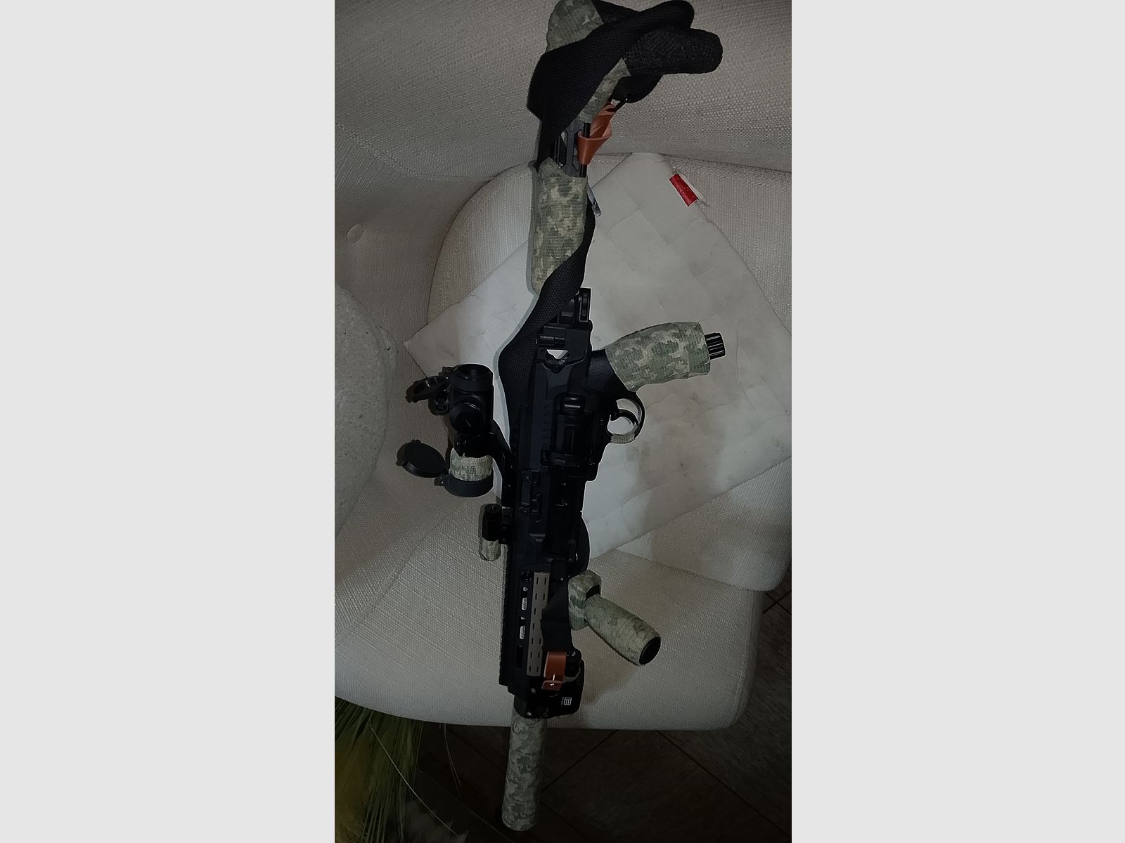 T4e HDR50 Tactical Sniper kit  Rot Grün Punkt Pfeffer Gummi geschosse RAM Paintball Markierer Cal .50 Set Lampe CO2 Kapseln Anschlagschaft carbine