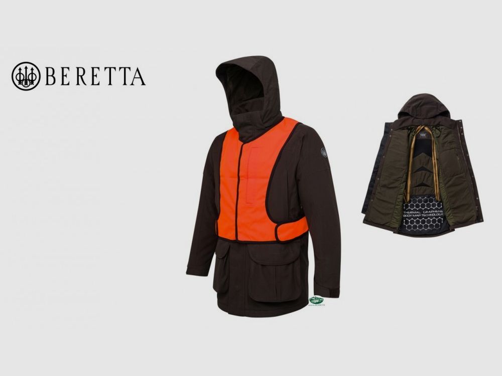 BERETTA Bakhold Thermo Jacke braun GU954, Bild 2 von 2