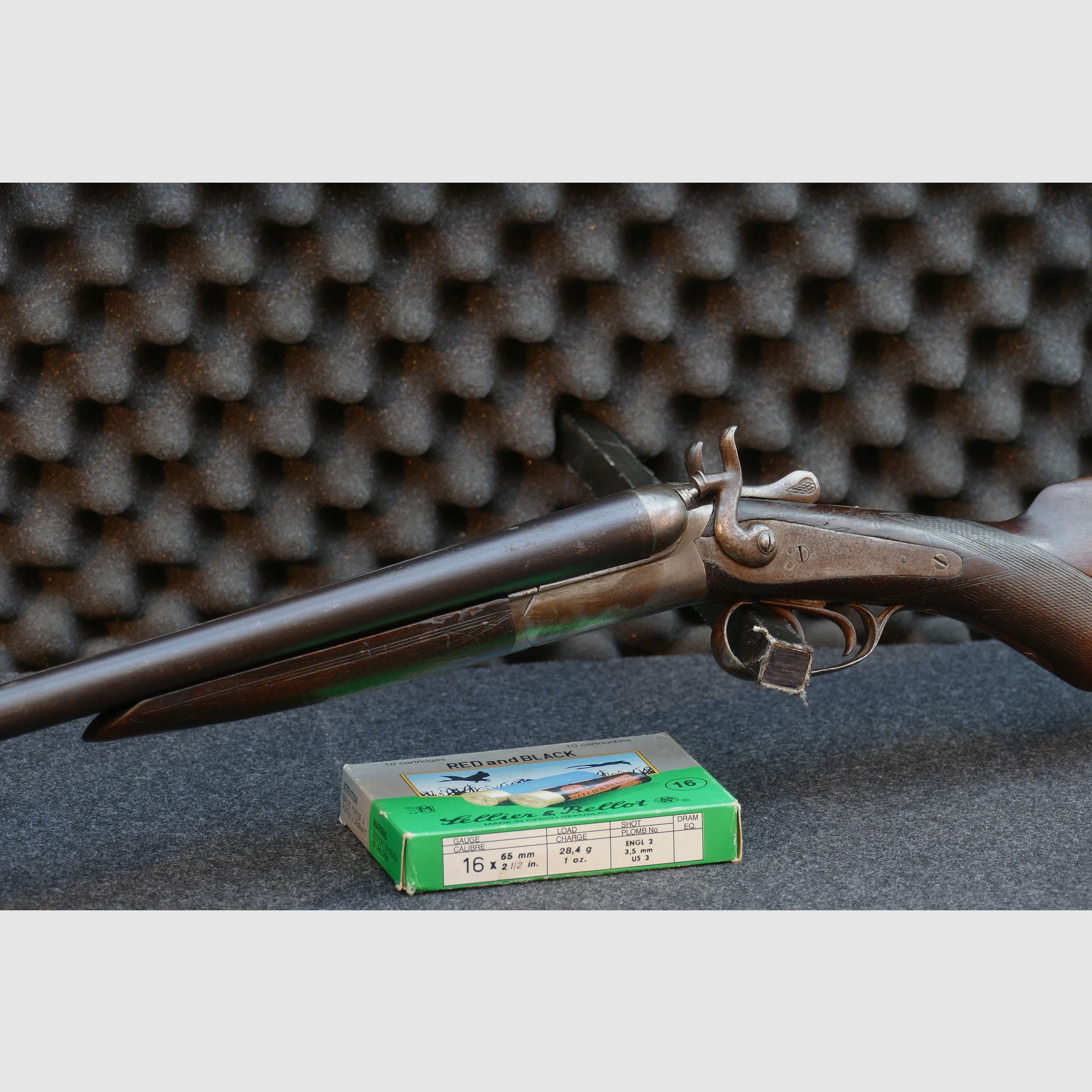 Fusil de chasse belge à double canon Clement Liège, calibre 16/65