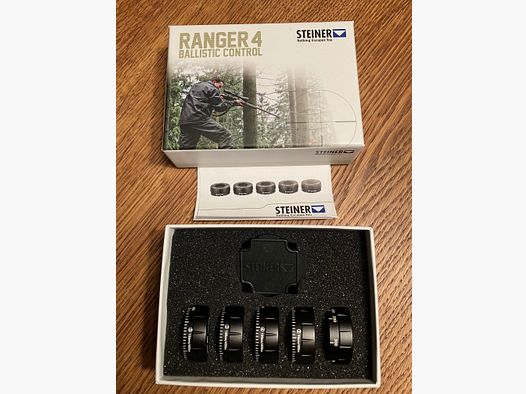 Steiner Ranger 4 Ballistic Control Caps / Ballistikturm - NEU