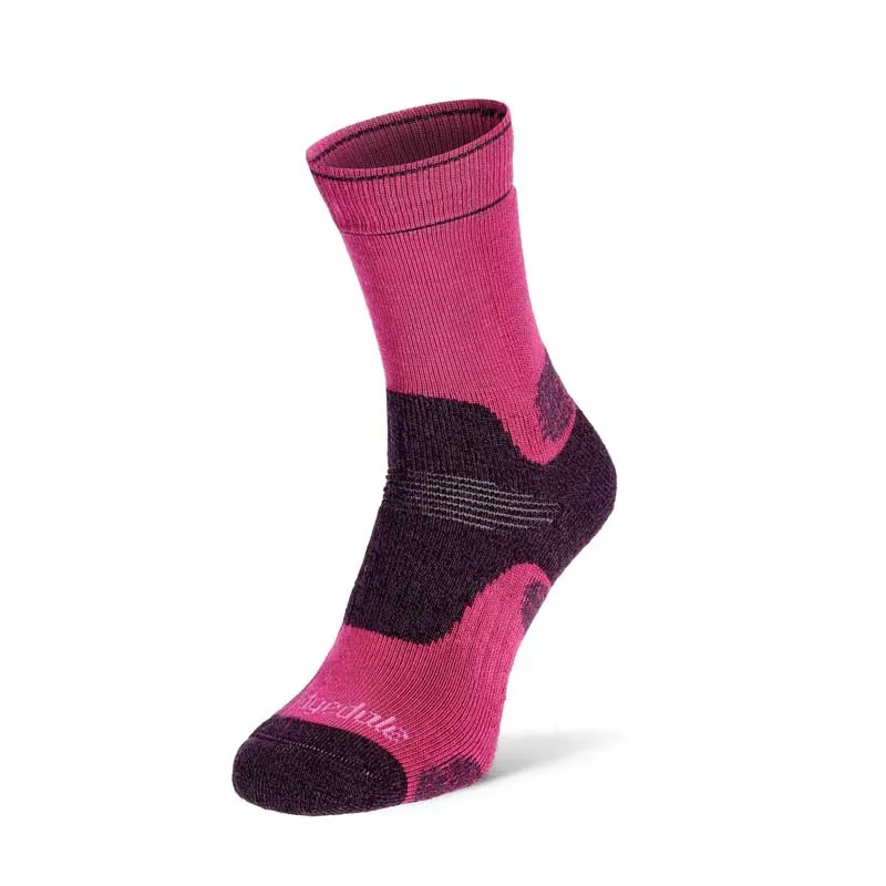 Skarpety damskie turystyczne Bridgedale HIKE Midweight Endurance Boot berry