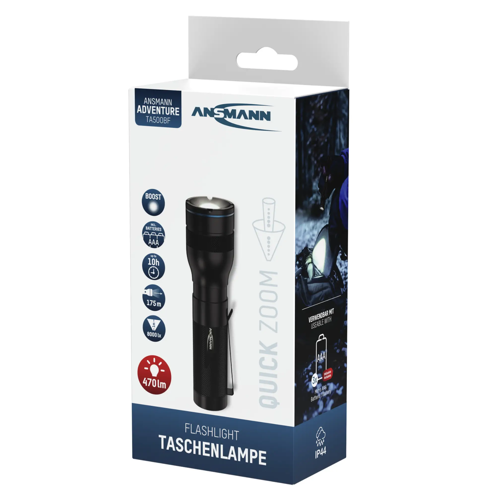 Ansmann Taschenlampe TA500BF, Bild 7 von 7