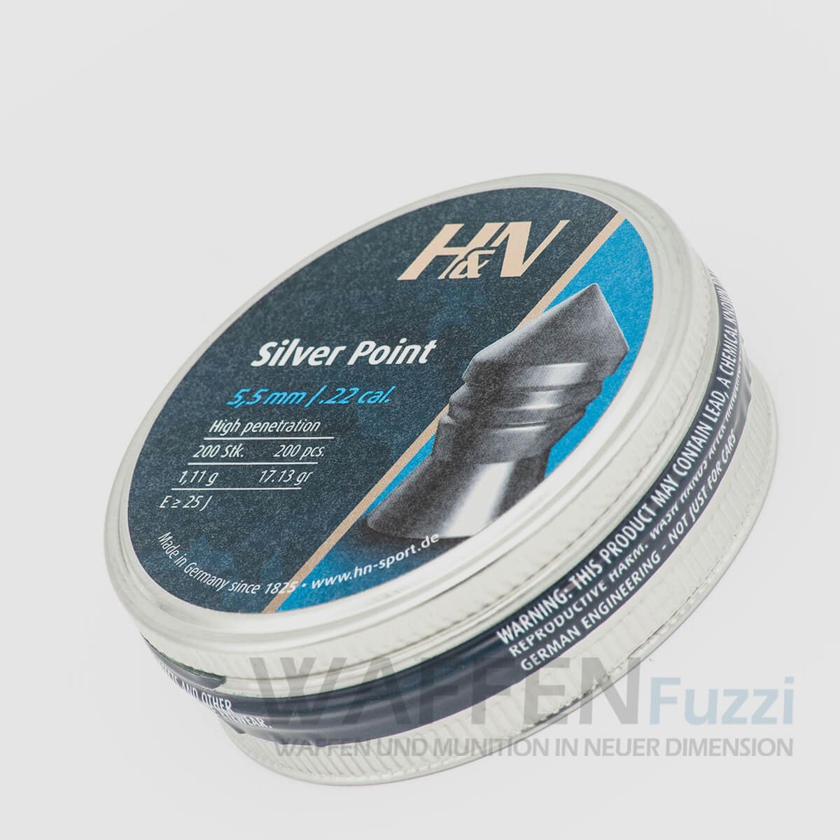 H&N Silver Point 200 pcs. Diabolo calibre 5,5mm