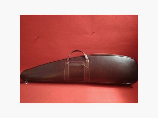 FUNDA DE CUERO PARA RIFLE CON VISOR CON INTERIOR ACOLCHADO