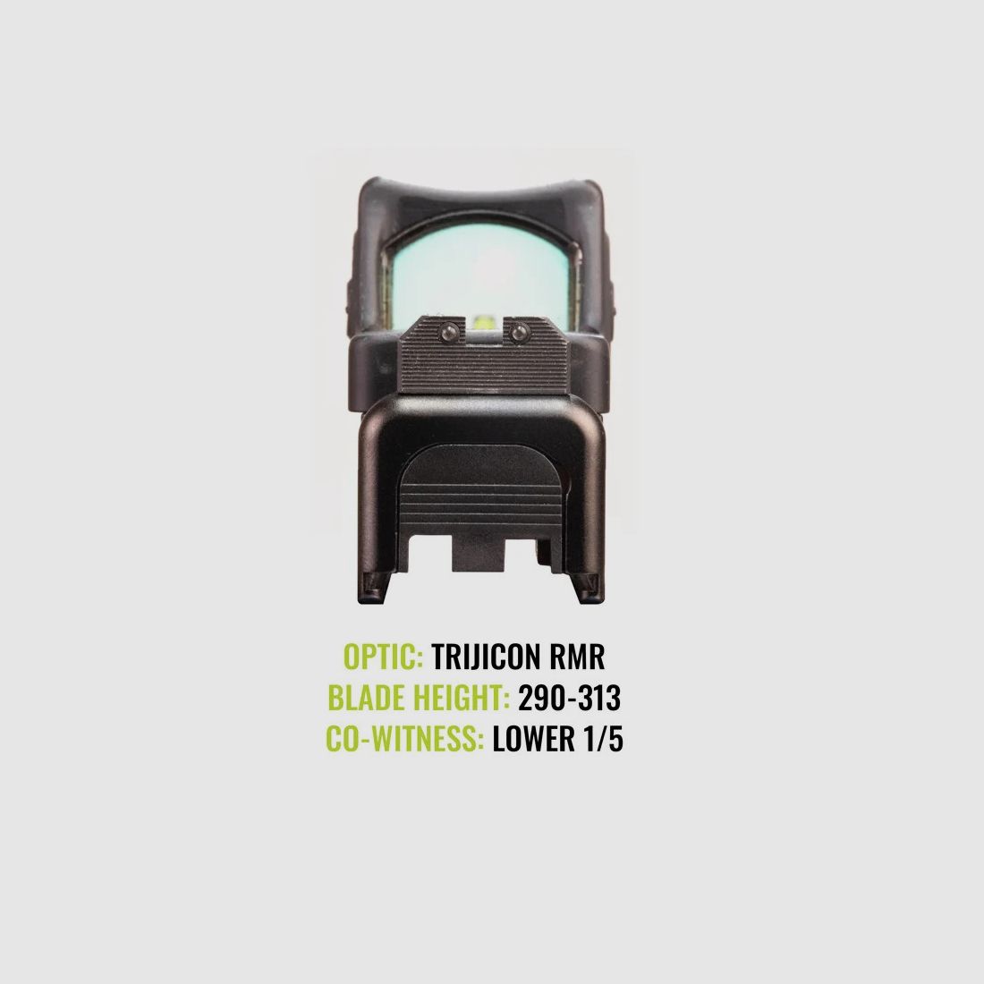 NIGHT FISION Glock 17/19/34 Stealth Tritium Sight 290-313 OB, image 4 of 10