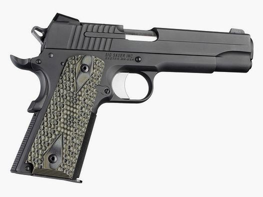 Hogue Plaquettes de crosse G10 Piranha Vertes Colt 1911