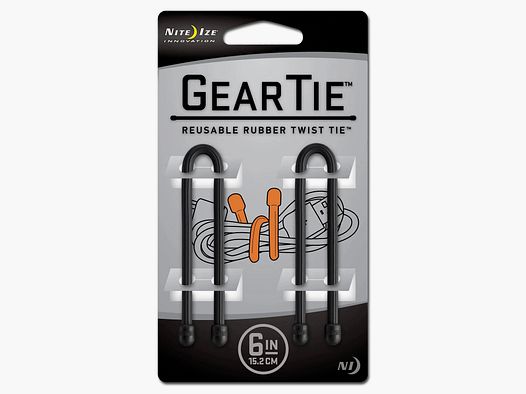 Nite Ize Nite Ize Gear Tie Original Gr.6 schwarz 2er Pack