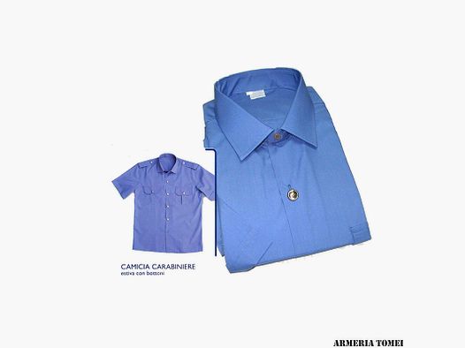SUMMER SHIRT – CARABINIERI SHORT SLEEVE WITH BUTTONS