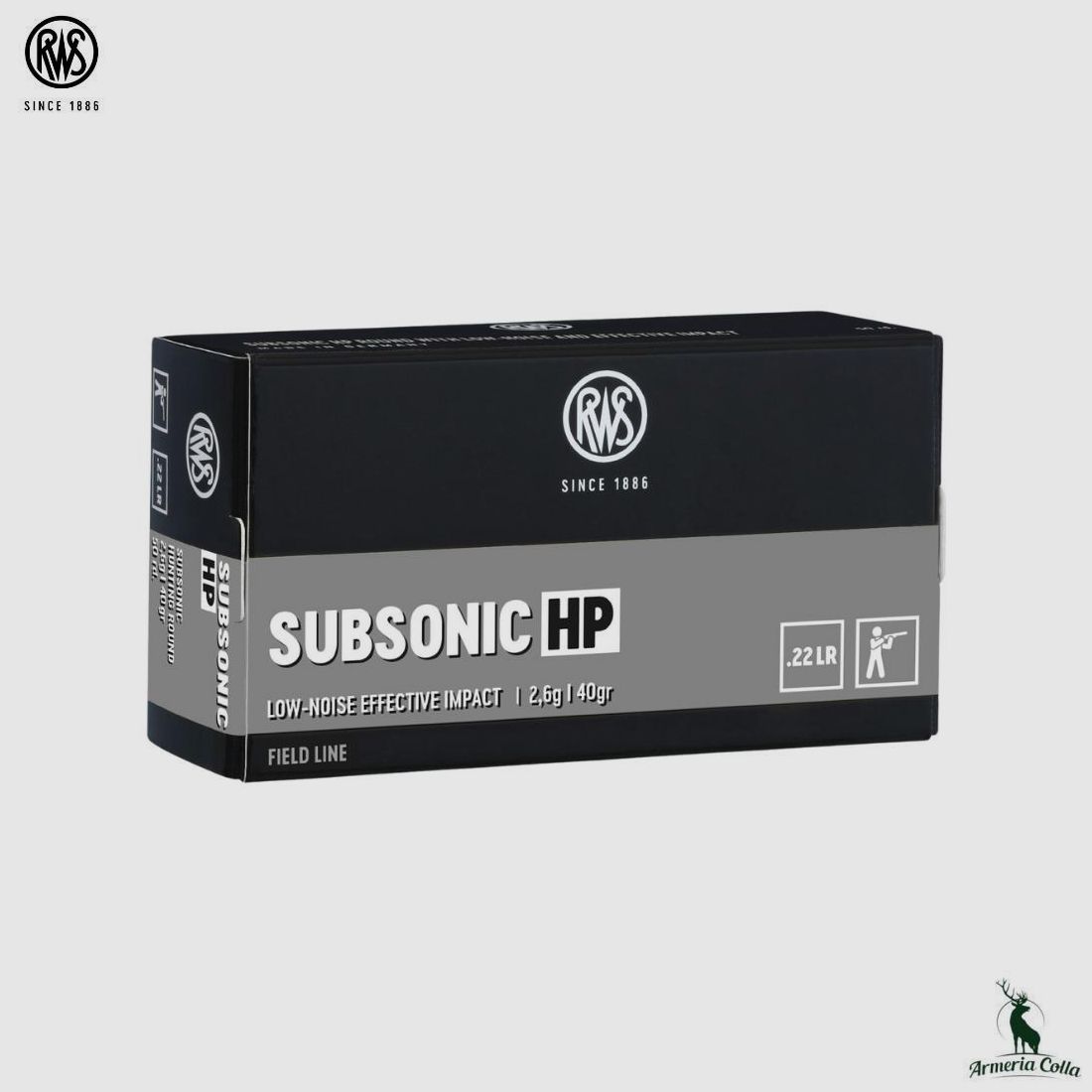 Rws Subsonic HP Ammunition cal. .22Lr. 40 gr. art. 2132664