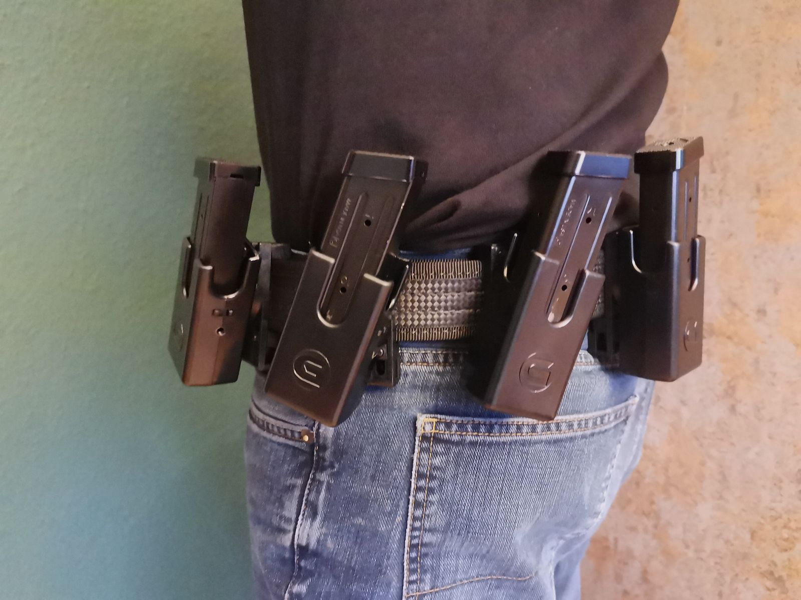 Conjunto de cinturón Ghost Hydra con 4 x cargadores IPSC CZ Shadow 2 TS2 Glock SigSauer X Beretta Tanfoglio