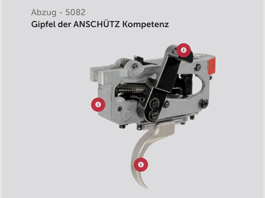 J.G. Anschütz 1782 D G-15x1 Lochschaft Kaliber .243 Win. 580 mm Repetierbüc .243Win
