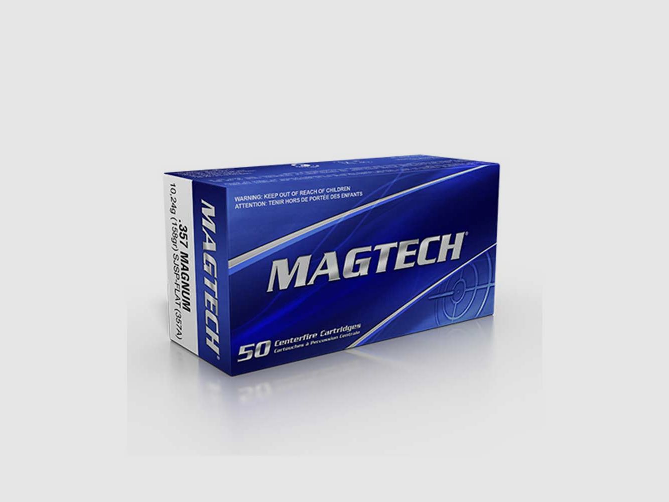 MAGTECH .357 Mag. SJSP Flat 158grs