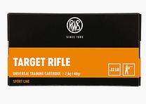 RWS .22 lfb. Target Rifle 2.6g 40grs. KK Ammunition Sport Line