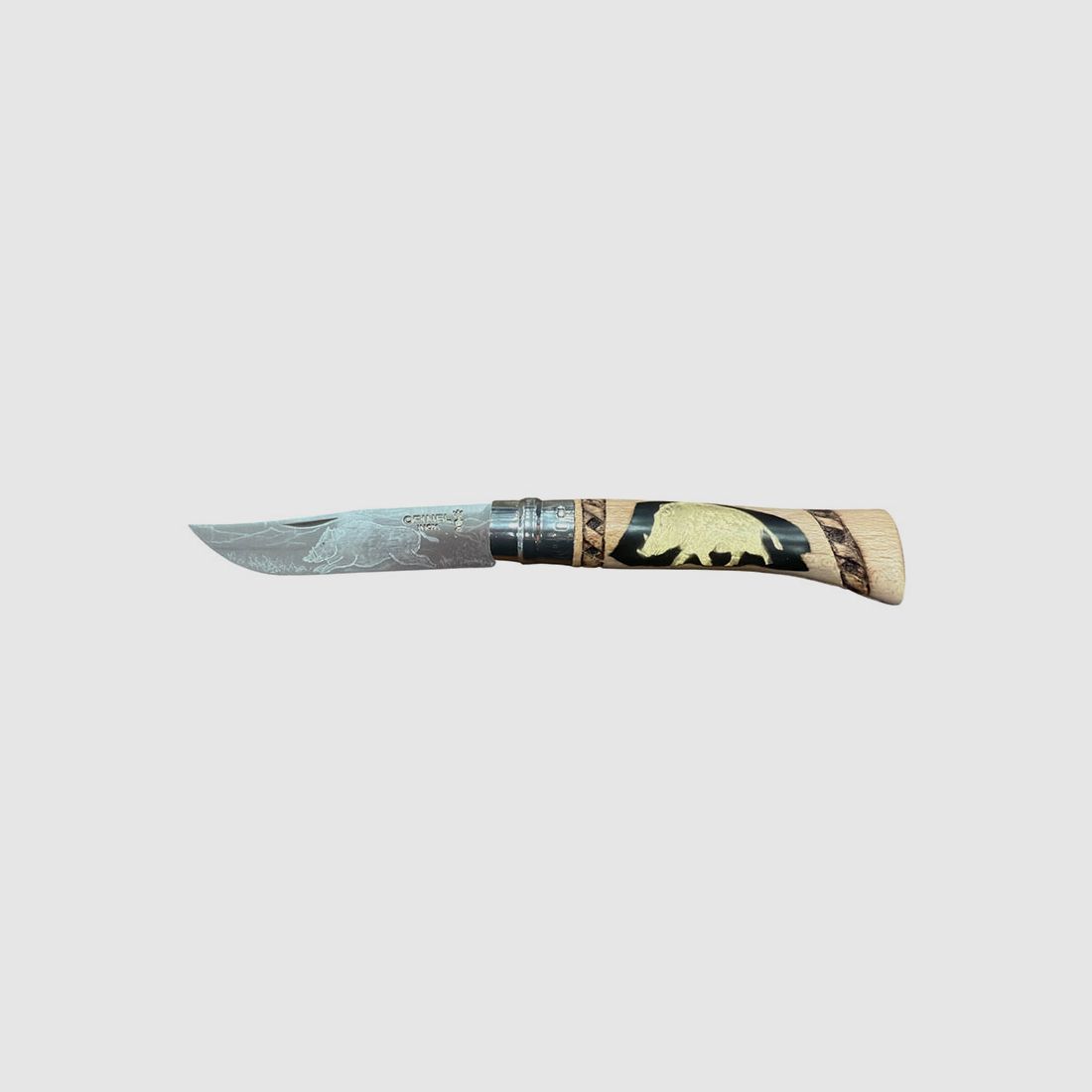 KNIFE – OPINEL – N.10 INOX HANDMADE | WILD BOAR, image 1 of 2