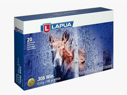 LAPUA .308Win MEGA 12 g 1 pezzo di munizione