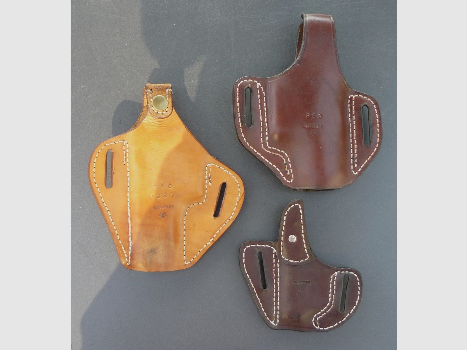 HKDesign Holster Art. Nr. 015 , Security Pancake Holster für SIG P220, P99, oder kleine ( Gas ) Pistole