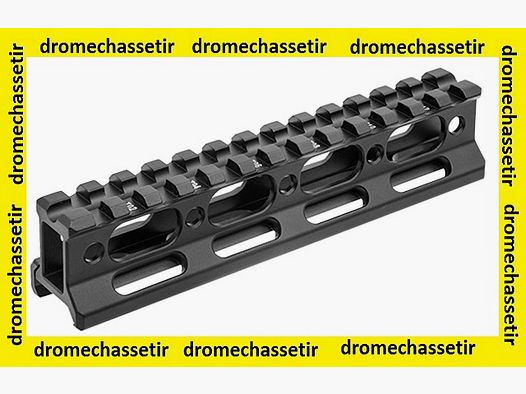 rail rehausseur picatinny haut (1&Prime;), longueur 14cm, noir