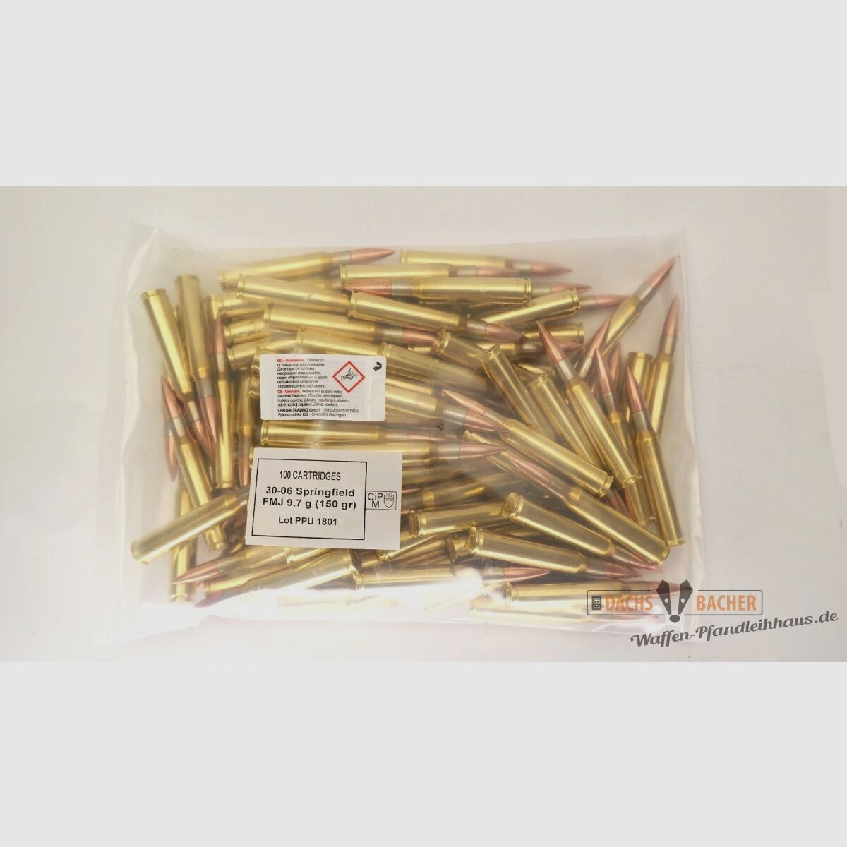 PPU Privi Partizan .30-06 Sprg. 9,7g/150gr FMJ BT 100 Schuß Bulk