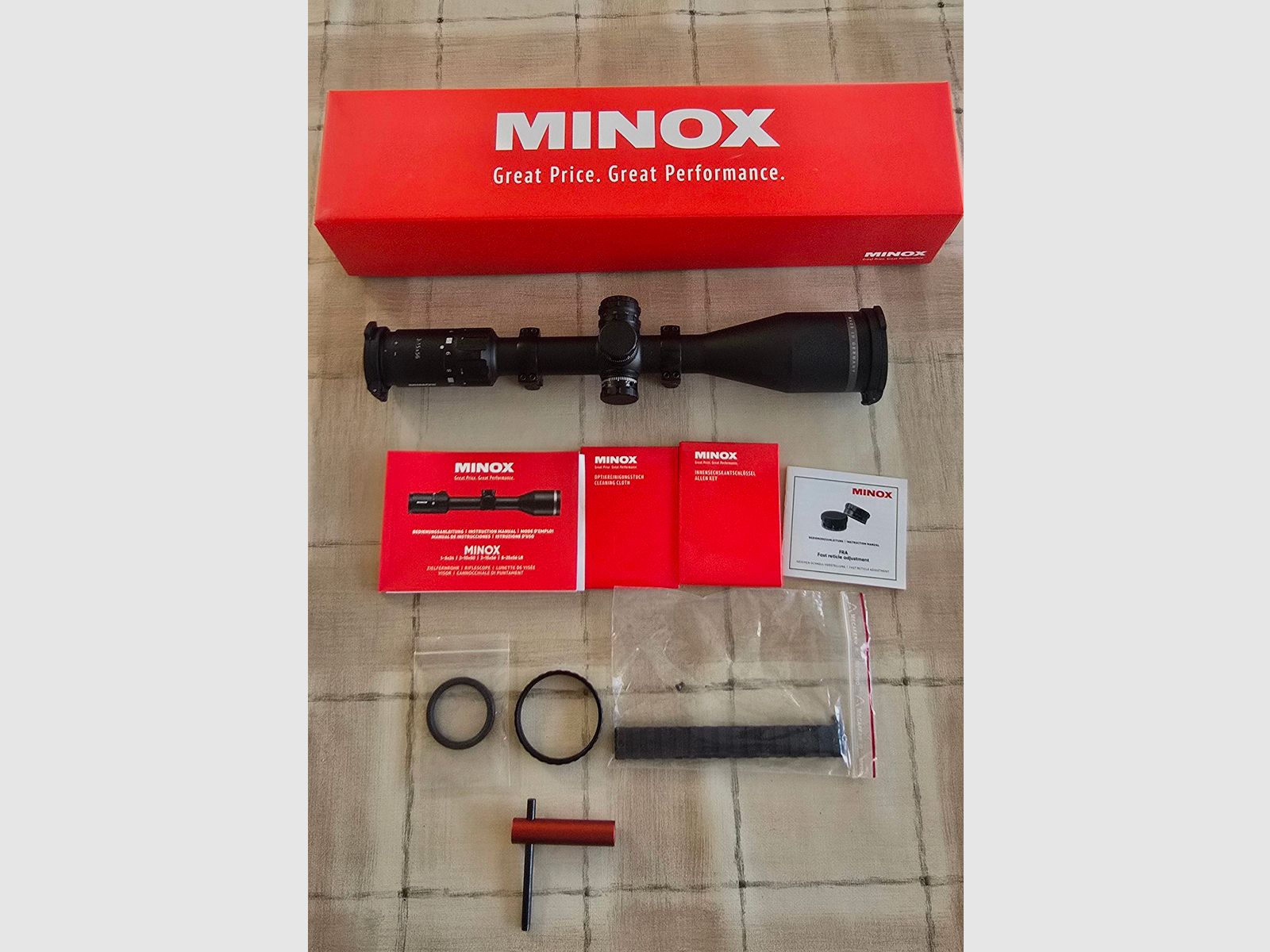MINOX Allrounder 3-15×56 FRA inkl. Picatinny und Ringe