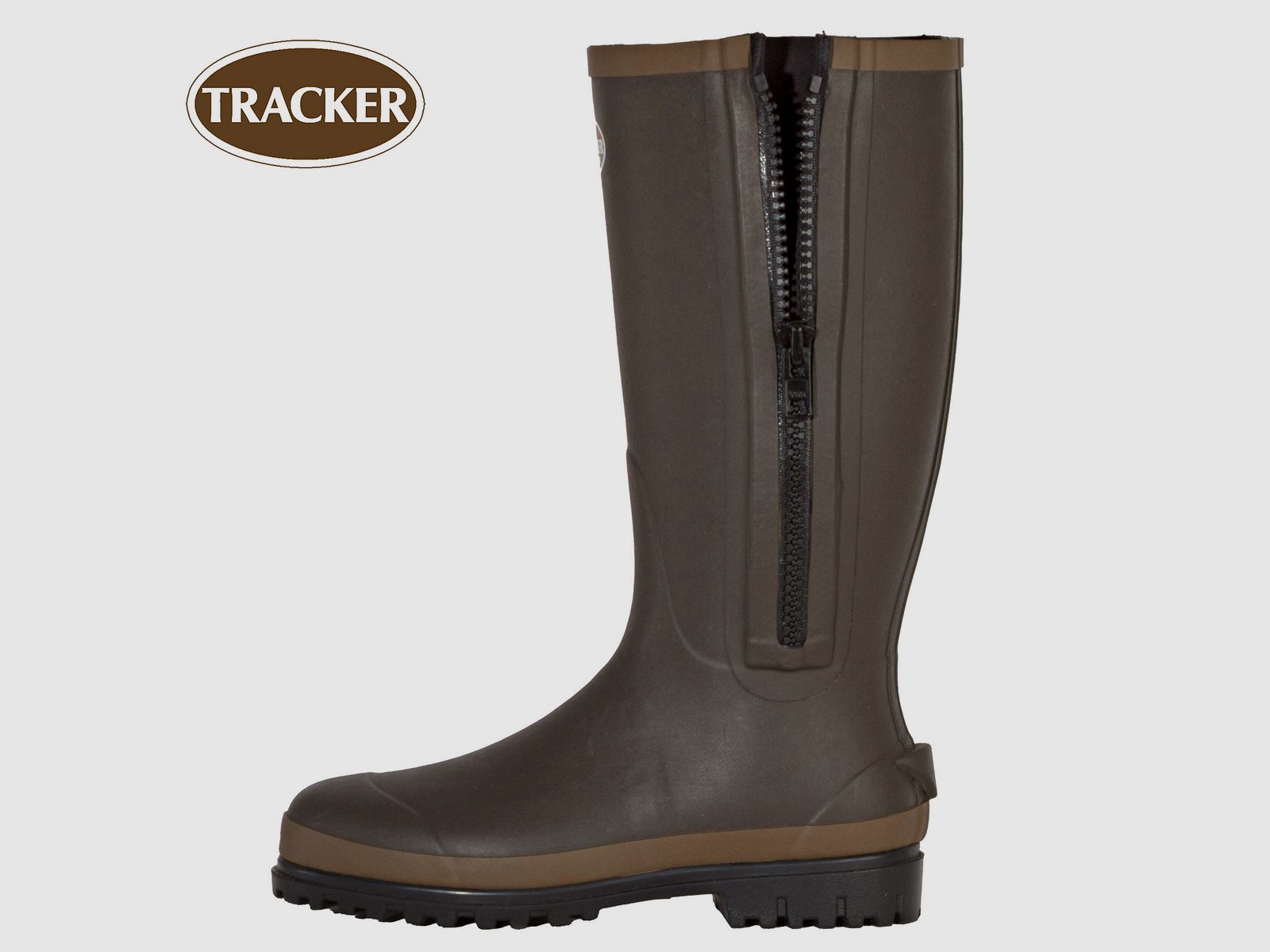 Tracker Neoprenstiefel braun mit Reißverschluss