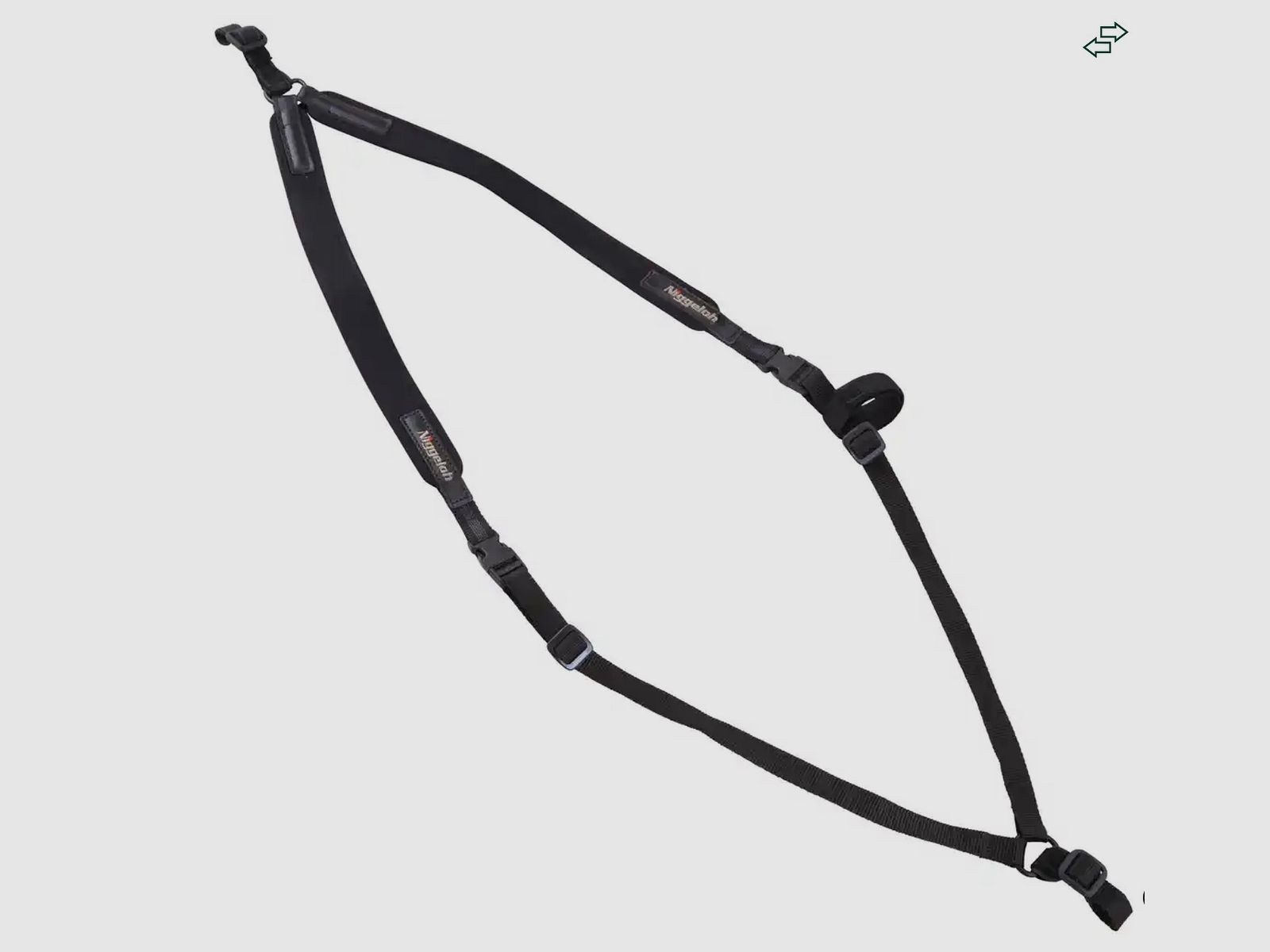 Rucksack Niggeloh pas na broń neopren czarny