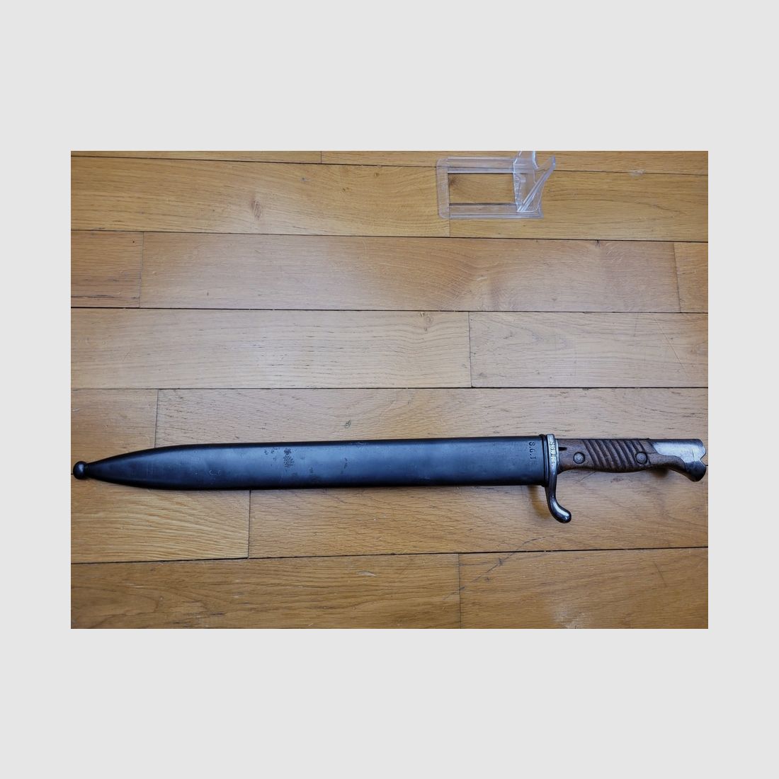 Rare bayonet "V notch" 98/05 – V-shaped pommel – Weimar Police – Prussia – additionally ground saw! – TOP!, image 22 of 22