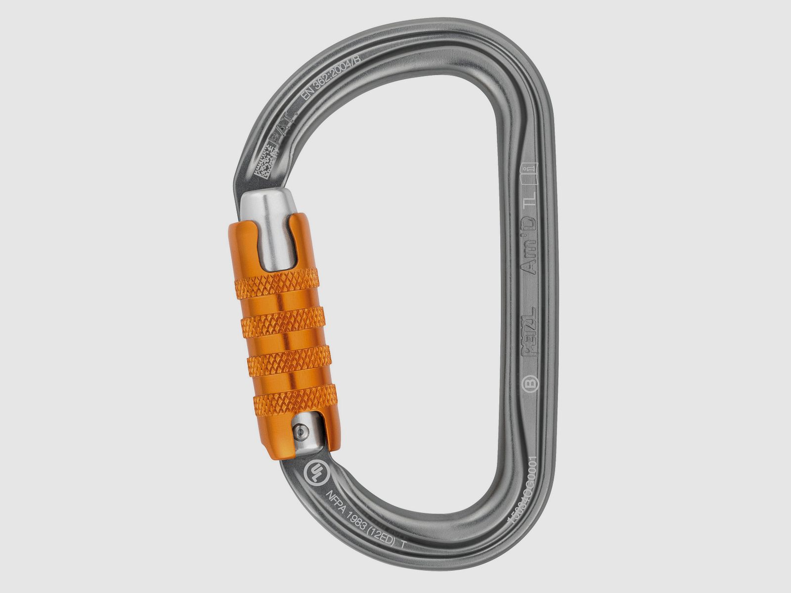 Petzl Carabiner Am'D Triact Lock, Alu silver - EN 362