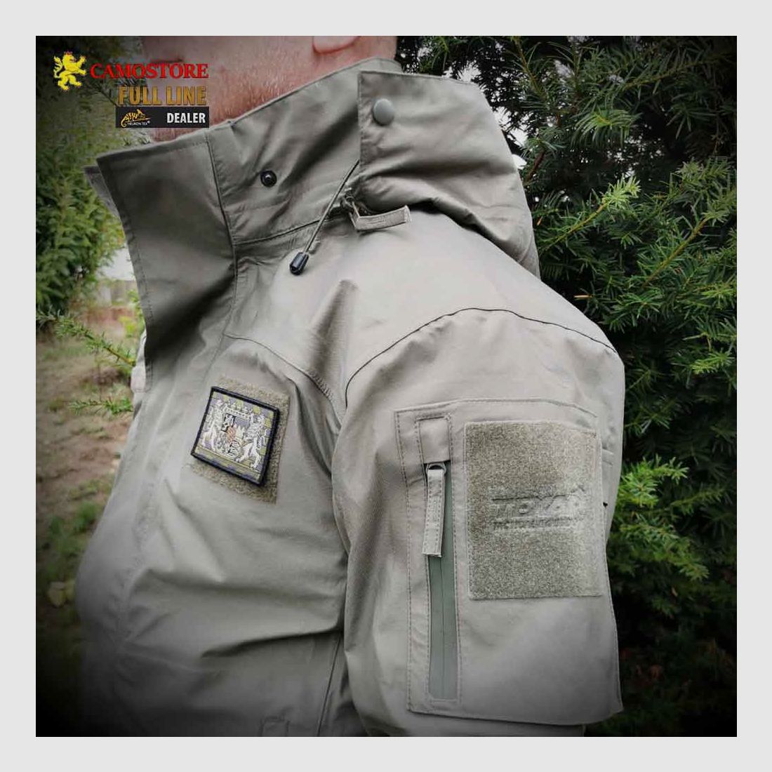 TEXAR REGENJACKE CONGER GRAU