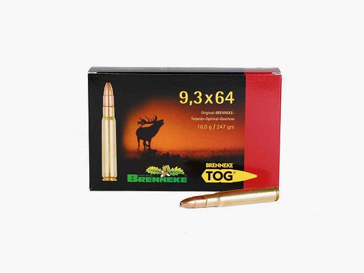 9.3x64 TOG 16.0g/247grs. Brenneke