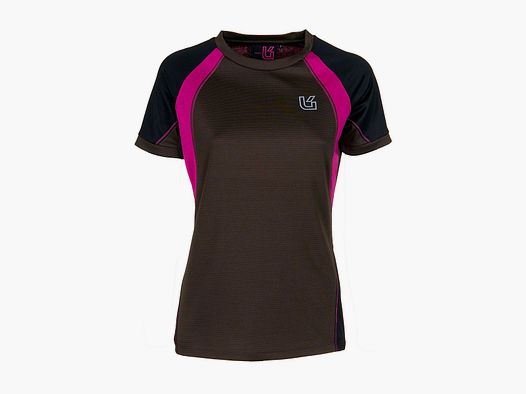 T-SHIRT – DAMY – UNIVERS – DRY-ACTIVE Zielony/Fuksja