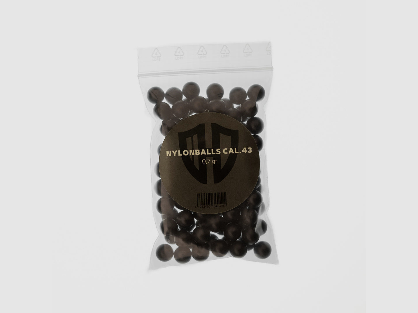 50 x Nylonballs Cal.43 | Walther PPQ TPM1 | Hartkunststoff 0,8Gr. | Homedefence