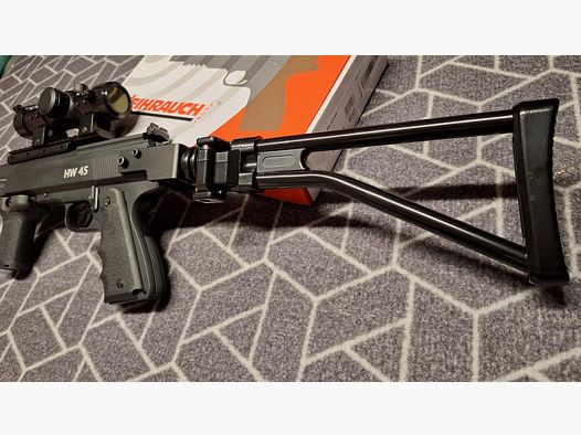 Folding shoulder stock for Weihrauch HW45