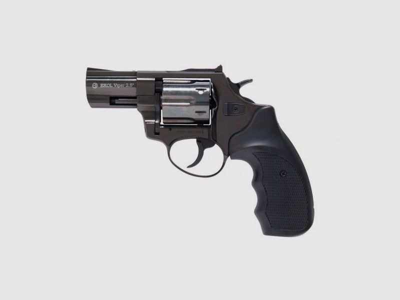 EKOL Viper 2,5'' Schwarz 9 mm R. - Gas-Signal Schreckschuss Revolver