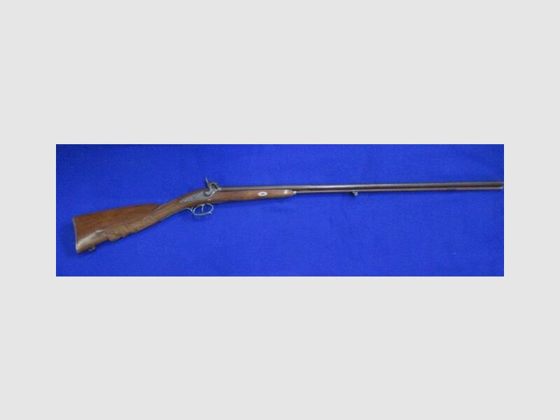 Percussion double-barrel shotgun with damask barrels .36 DF
