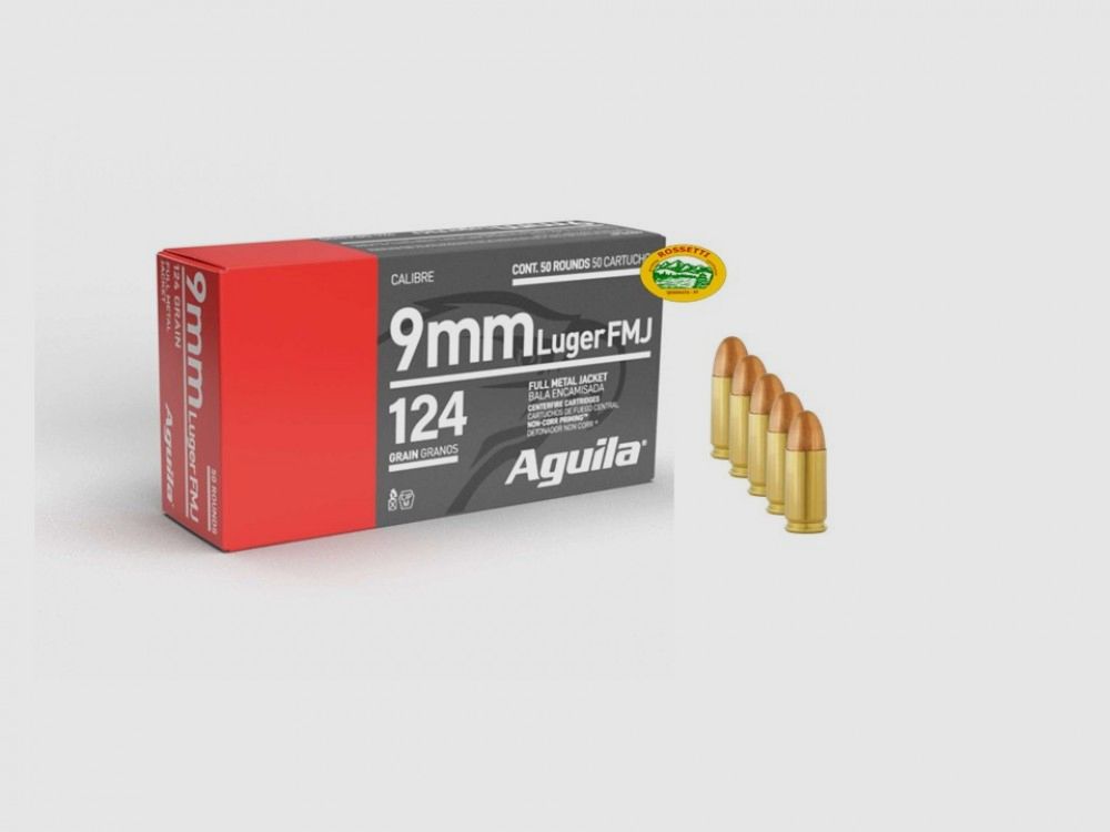 AGUILA Munition Kal. 9x19 124 gr. FMJ