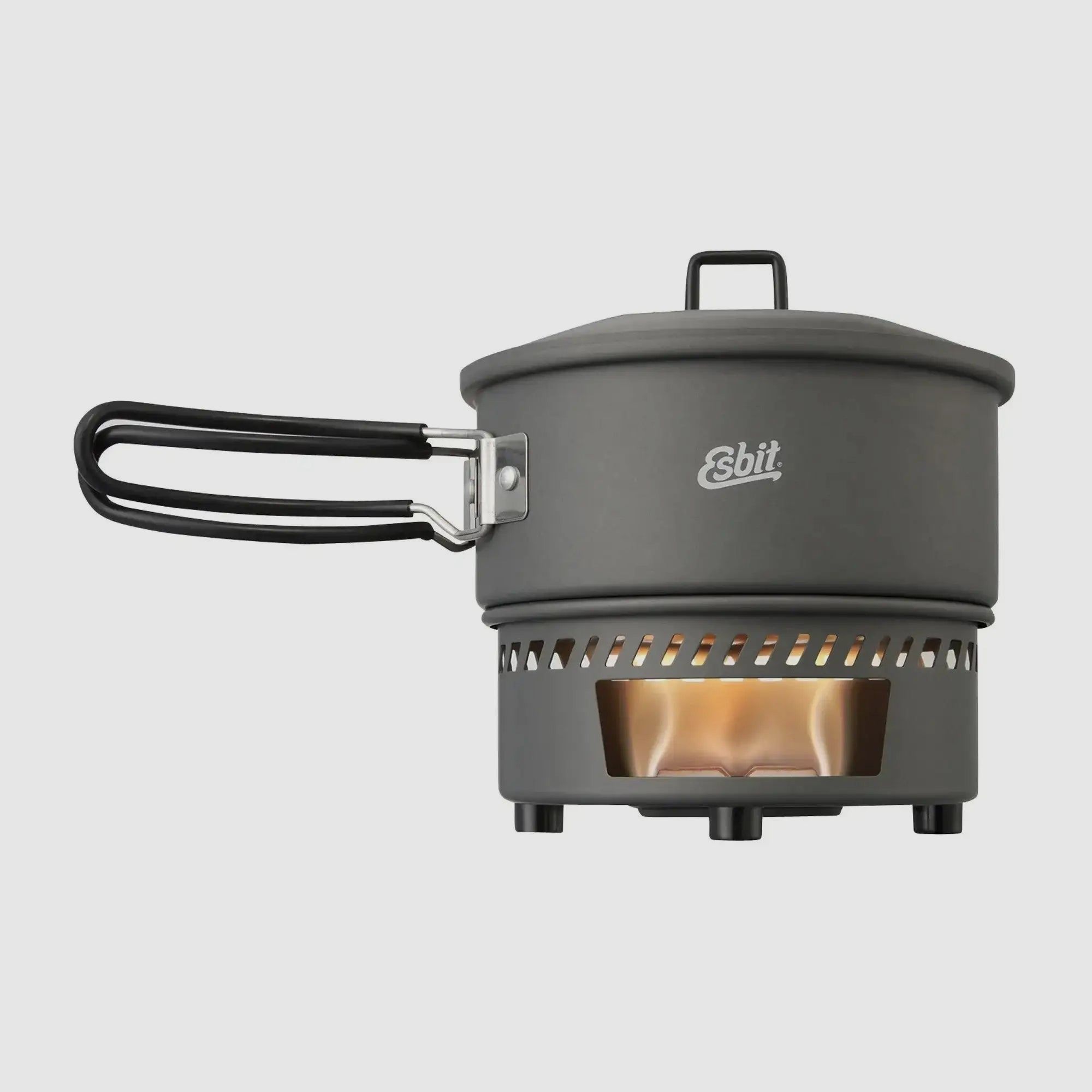 Esbit Cooking Set Dry Fuel 1 L Hard Anodized Aluminum