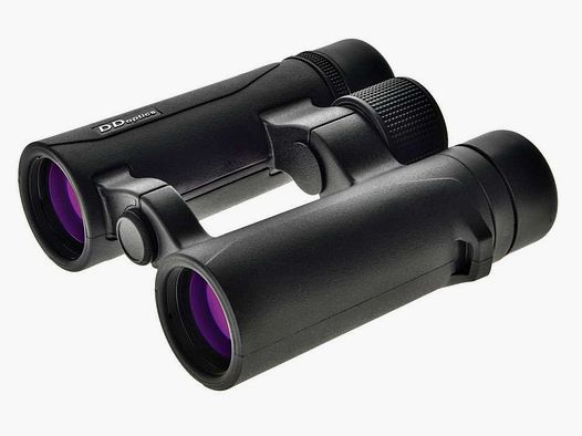 DDoptics Ultralight 10x34 binoculars with carrying case and shoulder strap for hiking 440120002