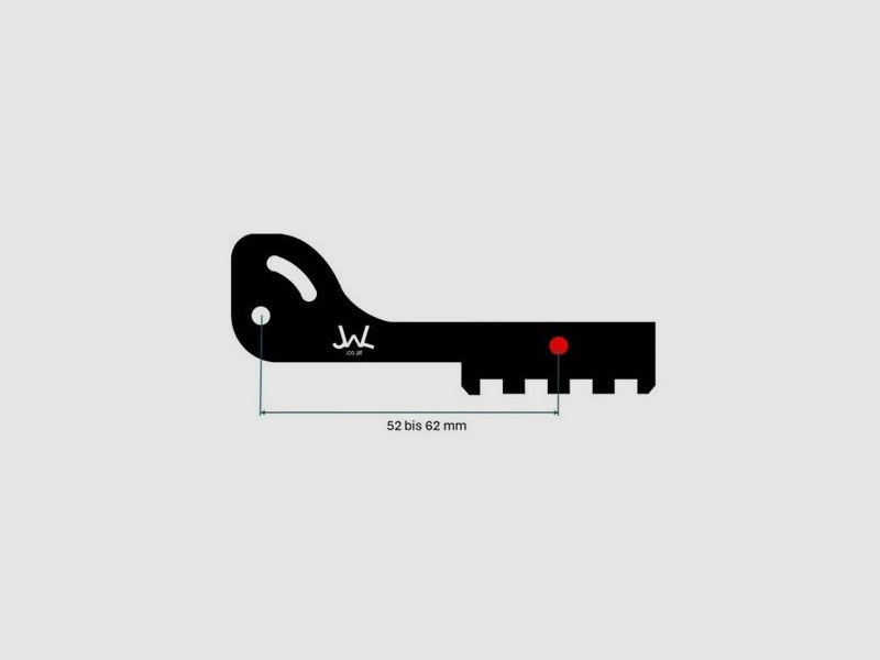 J W L.at tuning/parts for pistol thumb rest right-handed right | long | black
