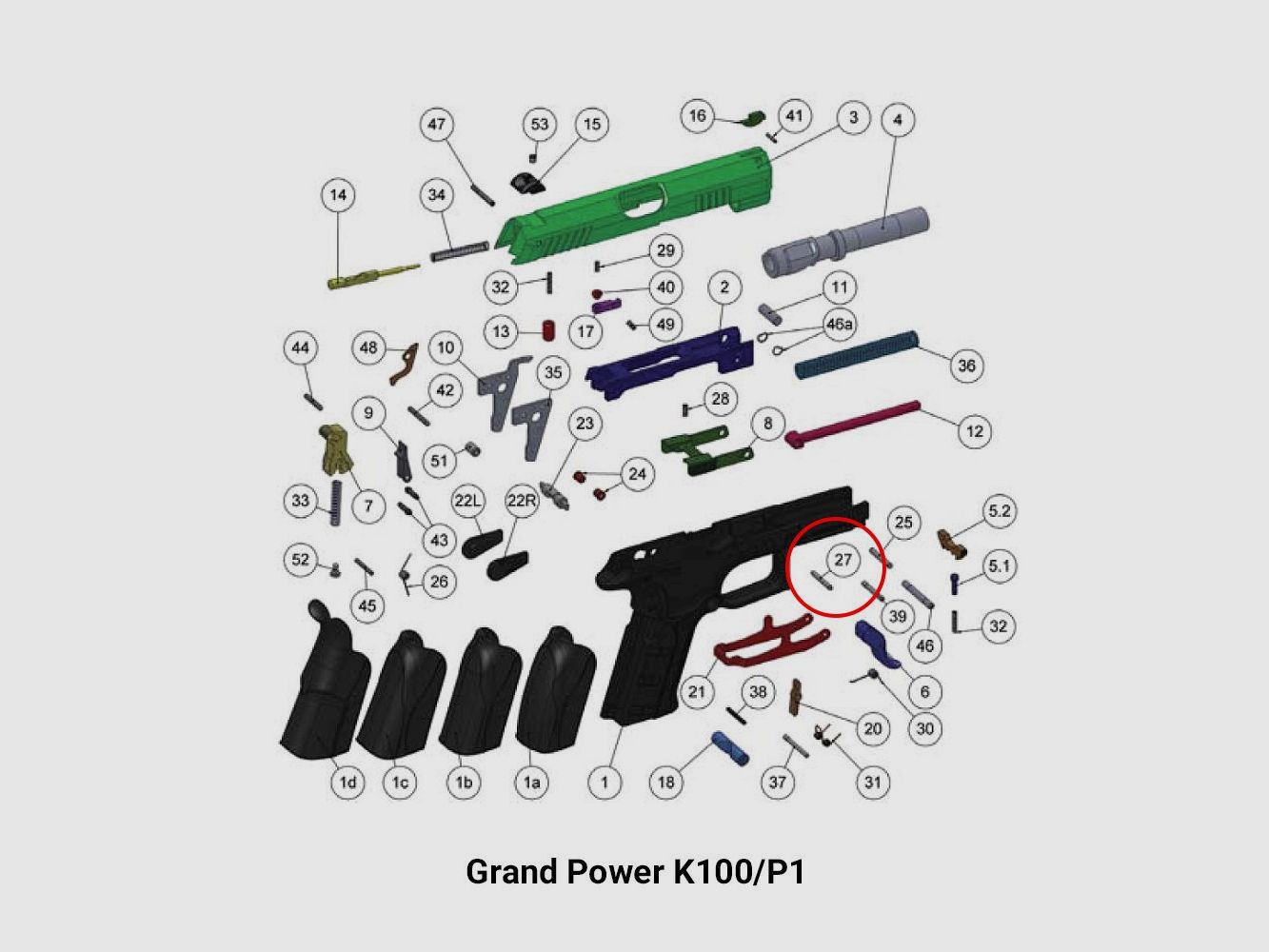 Trigger bar safety Grand Power for K100, image 3 of 3