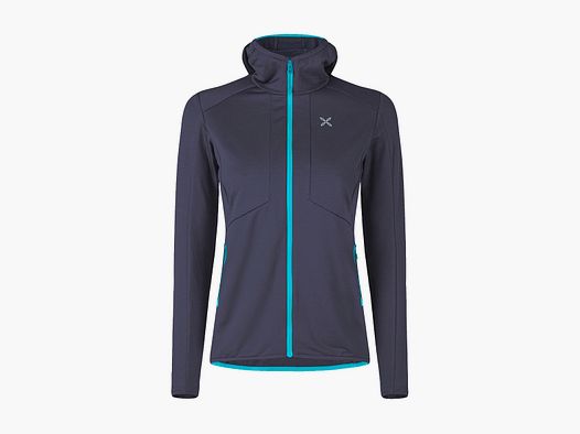 MAGLIA/PILE – WOMEN – MONTURA – KRISTALL ATHLETIC FIT Graphite Blue / Turquoise