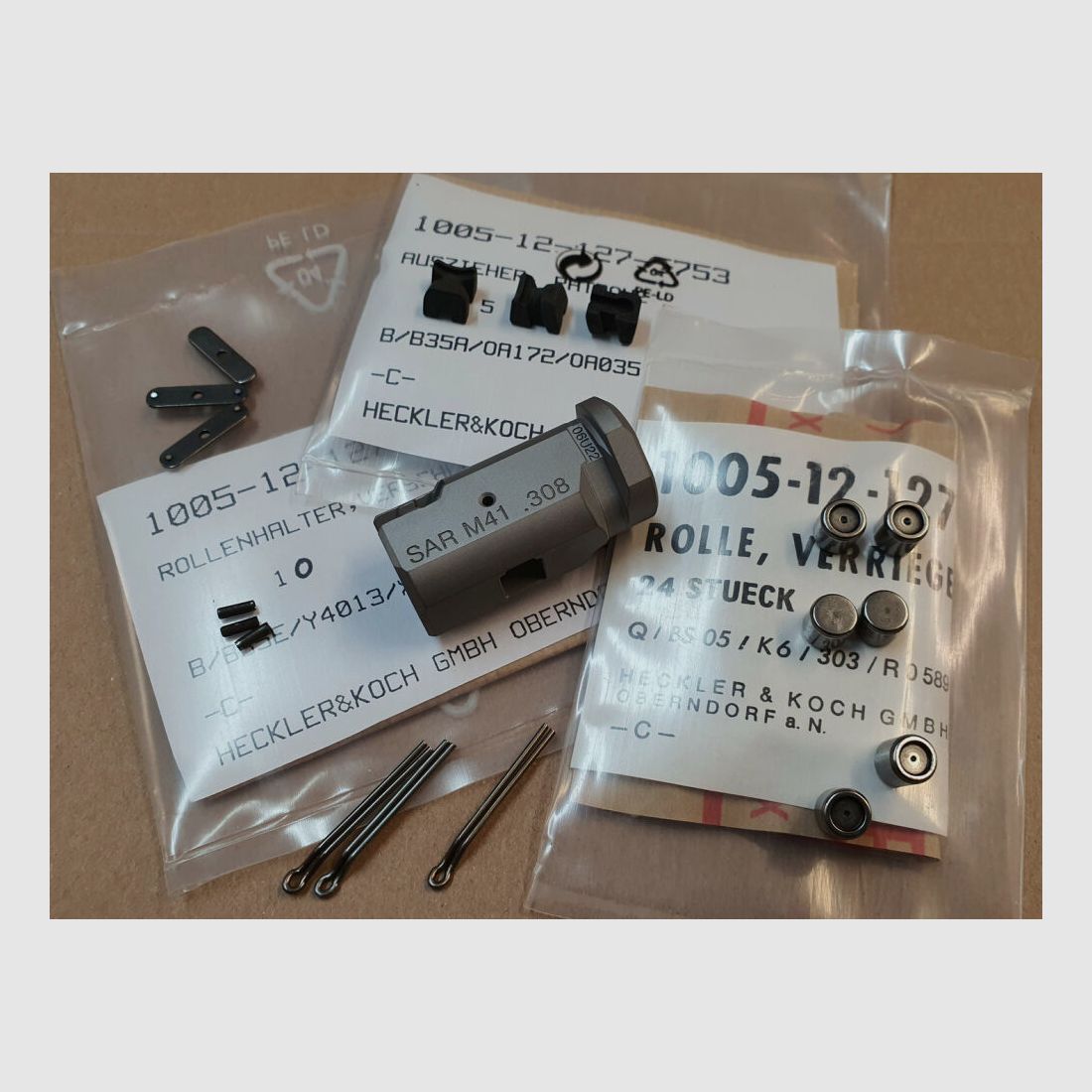 Schwaben Arms GmbH SAR M41 testa di chiusura .308 Win. completo. Adatto per repliche HK G3 MKE T41, XR41, HSG41, ecc.