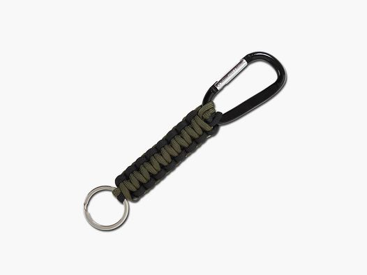 Rothco Rothco Fallschirmleinen-Schlüsselanhänger mit Karabiner schwarz