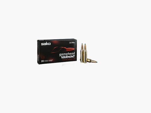 Patronen Sako Gamehead Varmint 222 Rem 40 gr