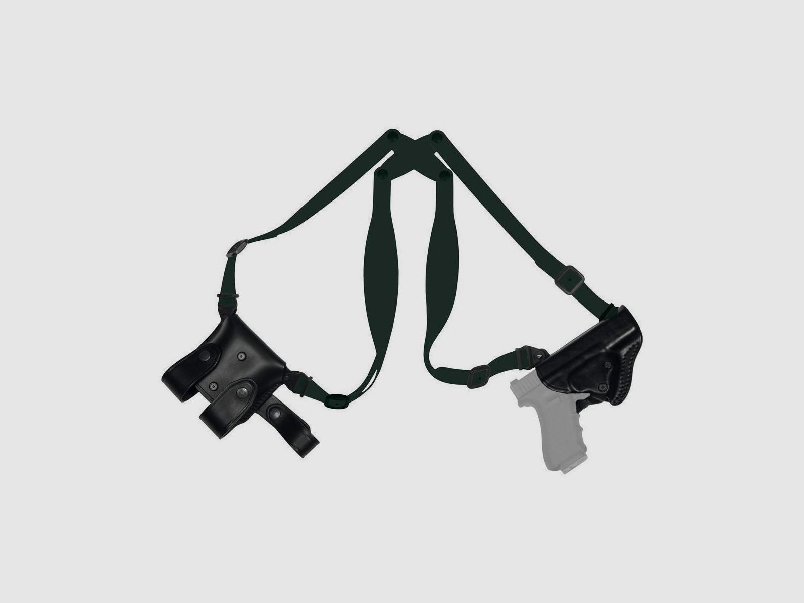 Leder Schulterholster "PRO-L3" Beretta 92/96/98/Brigadier,Taurus PT 100/101/92/99 Without Rail Schwarz Rechtshänder
